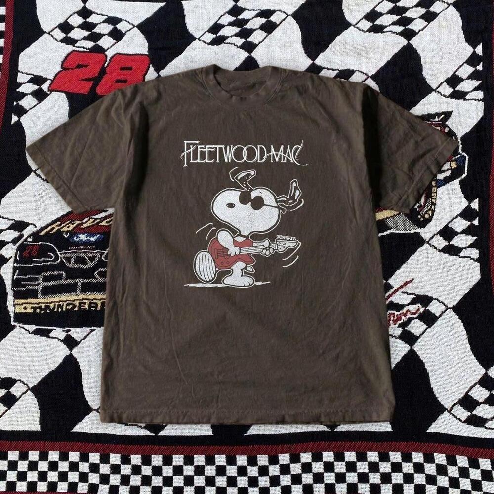 Brown Snoopy Fleetwood Mac Tee